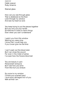 Glass Poems Poems Words Keep Trying