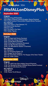 This includes movie classics such as pinocchio, and most of the. Fall Release Schedule From Disney Plus Instagram Disneyplus