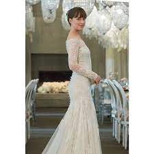 Dakota As Anastasia With Her Wedding Dress Gaun Perkawinan Gaun Gaun Gaun