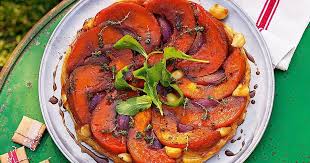 Pumpkin Red Onion Tarte Tatin Recipe Dog Food Recipes Tarte Tatin Vegetarian Recipes