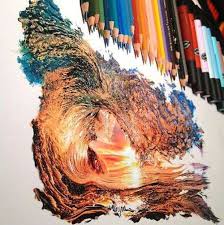 Therefore, it's no surprise that she requires a lot of colouring pencils to achieve this. Beach Sunset Drawing Color Pencil