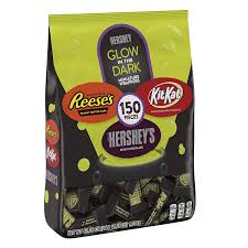 Glow In The Dark Hersheys Candy Halloween Chocolate Reeses Kit Kat