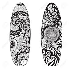 Learn about famous firsts in october with these free october printables. Line Art Design Of Two Surfboards For Design Element And Adult Coloring Book Page Royalty Free Cliparts Vectors And Stock Illustration Image 83684477