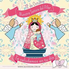 Porfis Ntra Sra Del Pilar Virgen Caricatura Imagenes De La Virgen Virgen De Los Angeles