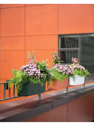 Window boxes are a beautiful way to add color and style to your home's exterior. Railing Planters 24 Accommodate 1 To 4 25 Thick Deck Railings