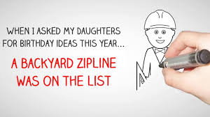 From Backyard Joe Building A Safe Backyard Zipline Youtube
