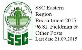 Ssc Eastern Region Recruitment 2015 Exam Calendar Exam Recruitment