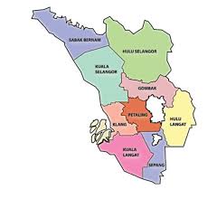 Senarai kampung mengikut daerah di negeri selangor csv. Peta Daerah Selangor Malaysia Umpama F