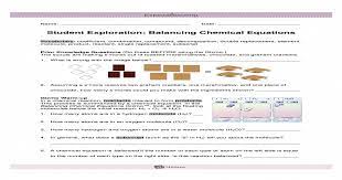 Chemical equations practice balancing chemical equations by changing the coefficients of reactants and products. Balancing Chemical Equations Answer Key Gizmo Tessshebaylo