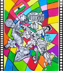 They are sa, re, ga, ma, pa, dha, ne the earliest tradition of indian music may be traced to sama veda which contained the slokas that were put to music. School Project Poster Making On Various Musical Instruments And Dance Forms Of India Poster Making School Projects Art N Craft