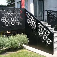 Our firm is a leading name, betrothed in providing a diverse series of laser cutting railing. Aluminum Railing Lucky 5360 Battig Design With Bars Outdoor For Stairs