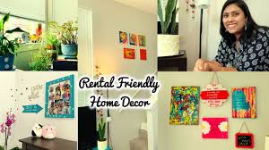 Stylish vintage decor in a spacious flat interior with design grey sofa, armchair, retro commode and posters on the wall. Rented House Decoration Ideas Indian Style Bedroom Wall Makeover On Budget Ii Affordable Easy Youtube