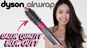 Salon Blowout At Home With The Dyson Airwrap Round Volumizing Brush Review Tutorial Youtube