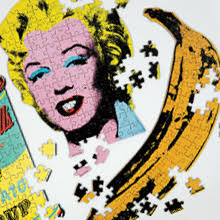 Finished puzzles measure 5 x 5. Amazon Com Galison Andy Warhol Mini Shaped Puzzle Banana Multicolor Andy Warhol Toys Games