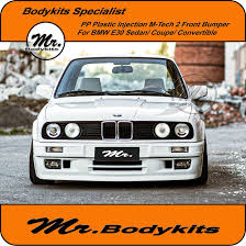 Oto bodykit marka & fiyatları aksesuar & tuning kategorisinde! Quality Plastic M Tech 2 Complete Front Bumper Spoiler For Bmw E30 Mr Mr Bodykits