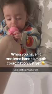 Lila tries banana for the first time😍 i think she loved it, a bit too  much😂 #4monthsold #cutebaby #funnyvideos #funnybaby #fyp #fypシ #fypシ゚viral  #babytiktok #baby #babylove #babyfever #babytok ...