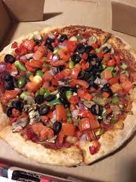 Veggie Combo With Roasted Red Peppers And No Cheese Hideawaypizza Vegan