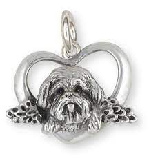 Shih Tzu Angel Charm Handmade Silver Shih Tzu Jewelry Sz26 C Bracelets Handmade Silver Jewelry Handmade Silver