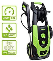 Powryte Elite 4000psi 3 0 Gpm Brushless Induction Motor Electric Pressure Washer With Hose Reel Electric Washer Best Pressure Washer Electric Pressure Washer