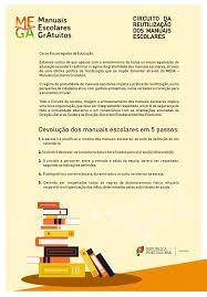 Aguarde contacto de um dos nossos profissionais para confirmação dos. Mega Devolucao Dos Manuais Escolares