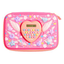 Calculator Hardtop Pencil Case Pink Smiggle Online Pencil Case Cute Pencil Case Cool School Supplies