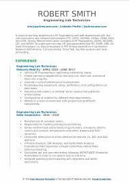 Applying for a lab technician position greatly relies on the ability of your written application to create an impact on the screening party. How Much Does An Engineering Lab Technician Make