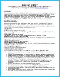 resume for mechanic technician monster