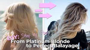 Before you begin your balayage, prep the color by you bleach primer for flawless highlights. Diy From Blonde To The Perfect Balayage Easy To Follow At Home Tutorial Youtube