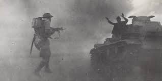 But to germany's surprise, britain, although apparently defeated and certainly painfully exposed and isolated, did not surrender. Second World War National Army Museum