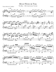 River flows in you by yiruma with note names in easy to read format. Print And Download In Pdf Or Midi River Flows In You I Haven T Fully Checked This Transcription Yet The Notes Should Basi River Flow In You Sheet Music Piano