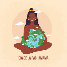 El día de la pachamama o día de la gran madre tierra se celebra el 1 de agosto todos los años. Illustration Of Dia De La Pachamama Banner Template Design