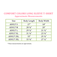 comfort colors youth size chart comfort colors crewneck