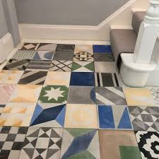 Handmade Mixed Patchwork Multi Coloured Tiles Handmade Bert May Patterned Floor Tiles Tiles Patchwork Tiles