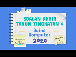 Kurikulum standard sekolah menengah asas sains komputer dokumen standard kurikulum dan pentaksiran tingkatan 2. Soalan Akhir Tahun Sains Komputer Tingkatan 4 2020 Bahagian A Part 1 Youtube