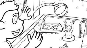 Summer Series Pool Fun Grandparents Com Coloring Pages Summer Coloring Pages Summer Scenes