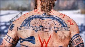 Baldur The Stranger Nordic Tattoo Scandinavian Tattoo Neck Tattoo