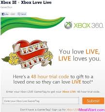 Redeemable codes for xbox live gold trial subscriptions are only available in select games and console bundles. Xbox Live Gold Membership Free 48 Hour Trial Code Most I Want
