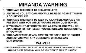 These rights are often referred to as miranda rights. Writers Police Academy 2016 Recap 5 Writing Police Right Terry Odell