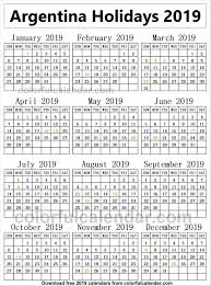 2019 School Holidays Argentina Kids Calendar Japan Holidays Holiday Calendar Printable