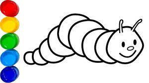 Wie Zeichnet Man Wurm Und Farbglitter Fur Baby Coloring Pages Worm Youtube