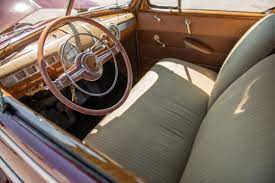 The 350 chevy motor sounds great with a mild cam and the headers, delbrock intake, nd carb give plenty of power,andis cooled by analuminumradiator. Interior 1942 Ford V8 Super Deluxe Tudor Sedan 21a 70b