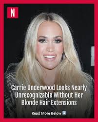 Carrie Underwood's natural hair is nothing like the mane her fans are used  to seeing her with.
