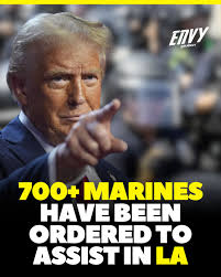 🚔 The Pentagon mobilized 700+ of US marines to Los Angeles to assist in  efforts related to immigration/ICE protests