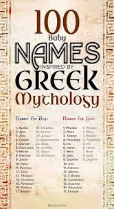 100 Wonderful Greek Mythology Baby Names Ancient Names Names With Meaning Baby Boy Names