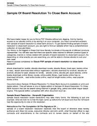 Check spelling or type a new query. Fillable Online Sample Board Of Directors Resolution To Open Bank Account Pdf Fax Email Print Pdffiller