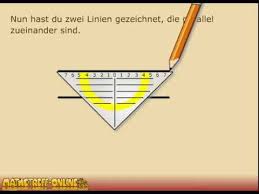 Mathetreff Online De Zeichnen Teil 1 Parallele Youtube
