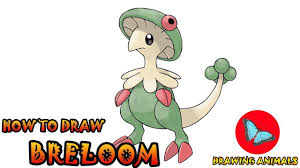 How To Draw Breloom Pokemon Pokemon Drawings Drawing For Kids Pokemon