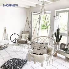 This porch swing is ideal when rounding out your outdoor seating area, or when you're creating a small oasis in your backyard. Garden Swing Macrame Rope Hammock Chair Hanging Porch Swing Seat Diy Furniture Bedroom Outdoor Indoor Garden For Adults Shopee Philippines