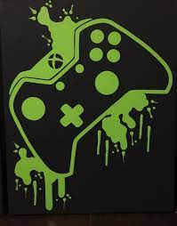 Xbox One Controlador De Videojuegos De Pintura Arte De Etsy Arte De Videojuegos Controles De Xbox One Fondos De Pantalla De Juegos