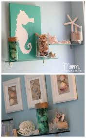 Hang pictures to help accentuate the beach theme of the bathroom. Beach Bathroom Ideas Home Decor At Repinned Net
